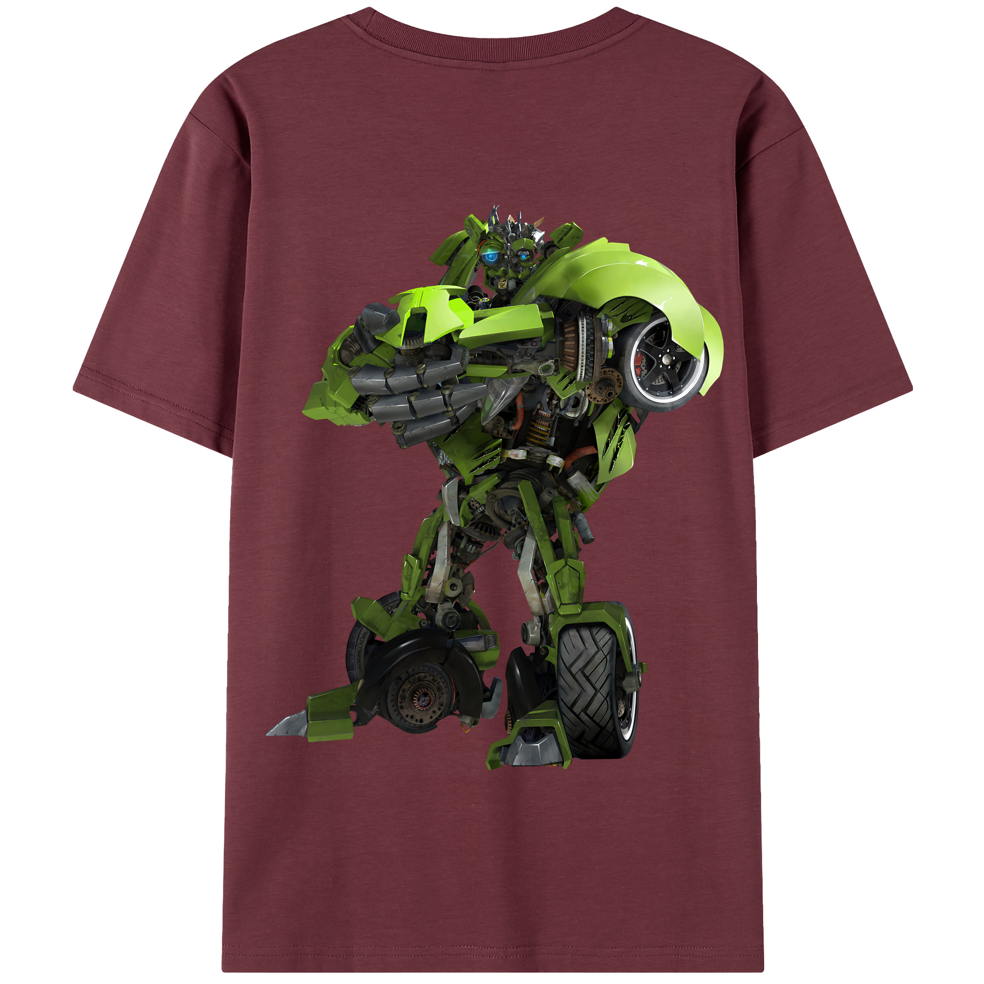 （画像用） Transformers トランスフォーマー 綿100％半袖Tシャツ（背面プリント）